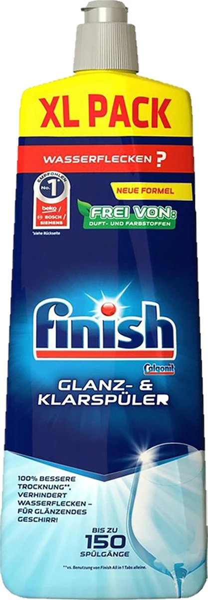 Finish Naspoelmiddel Glansspoelmiddel Regular Vaatwasmiddel 4x 750 Ml - Afbeelding 2