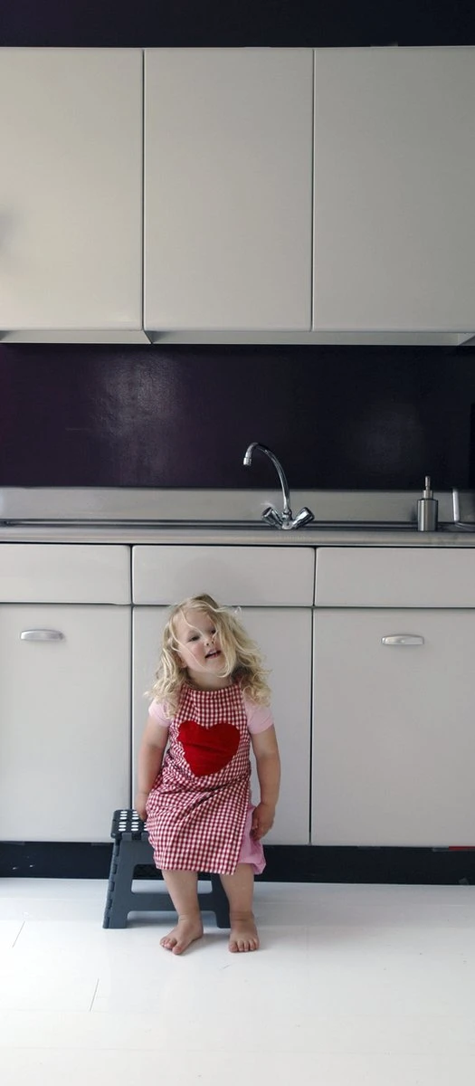 PUHLMANN - Inklapbare Kruk, JAMES, Plastic, Grijs, 22 Cm Hoog, Max 100 Kilo - Afbeelding 4