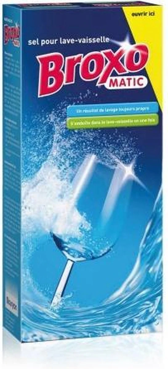 Broxo Matic Vaatwaszout 5 X 1kg | Korrels | Voorkomt Kalkafzetting | Vaatwasser Zout | Promo Verpakking - Afbeelding 2