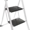 Excellent Houseware Inklapbare Keukentrap - 2 Treden - Tot 150kg - Metaal