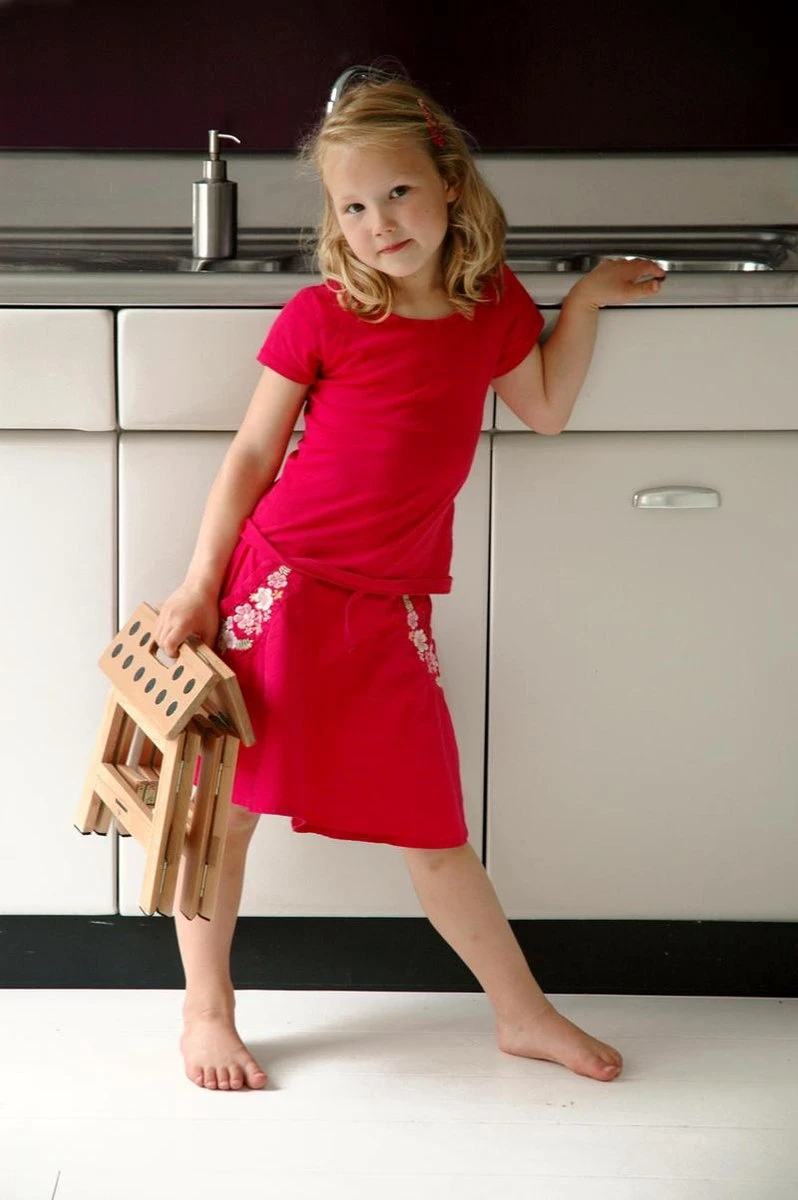 PUHLMANN - Inklapbare Kruk, JAMES, Hout, 23 Cm Hoog, Max 150 Kilo - Afbeelding 2