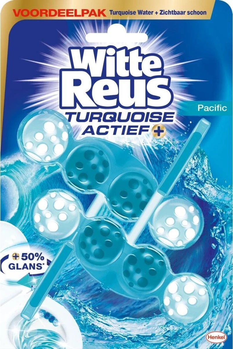 Witte Reus Turquoise Actief Toiletblok WC Blokjes Voordeelverpakking - 20 Stuks - Afbeelding 2