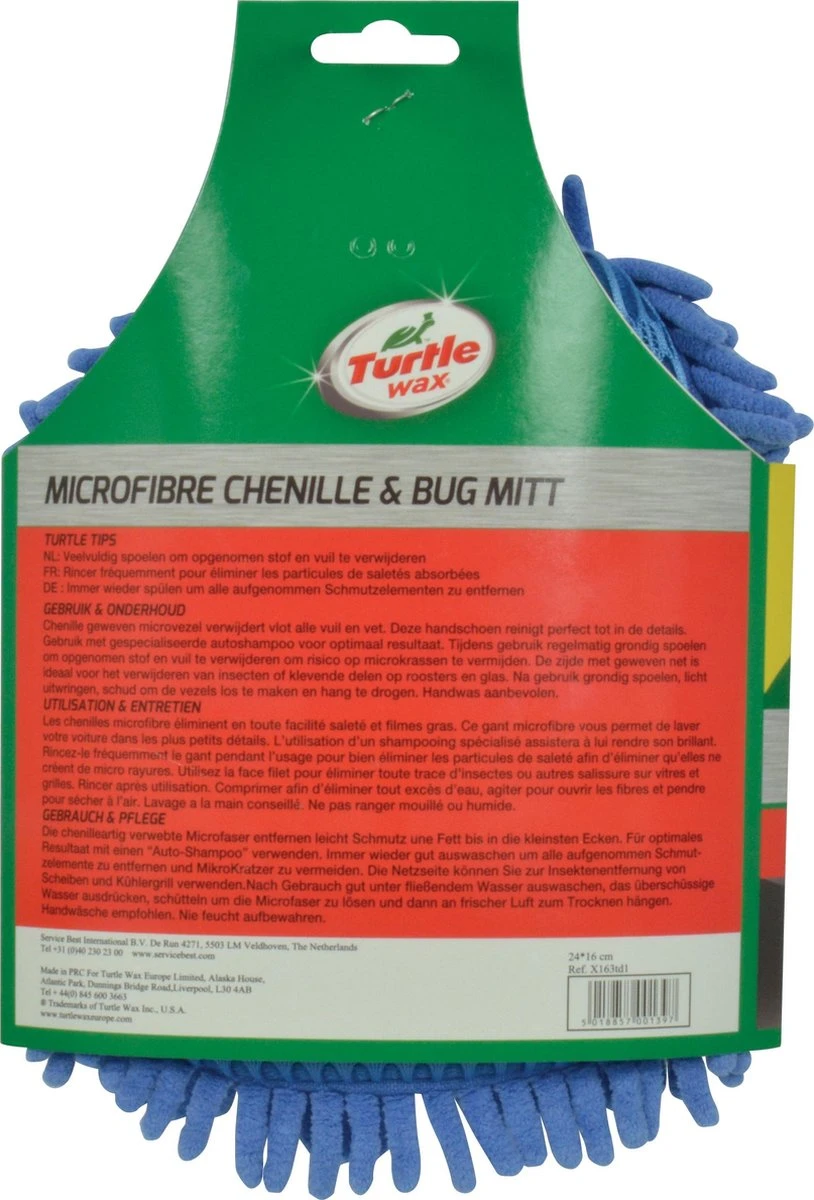 Turtle Wax X163td Washandschoen Microfiber - Poetshandschoen Auto - Afbeelding 6