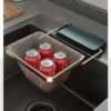 Merkloos Gootsteen Organizer - Gootsteen Afval Netje - Gootsteenontstopper -Gootsteen Zeef Netto- Sink Filter Rack Anti-Blokkeren Wegwerp-Fijne Mesh Filter Aanrecht Zeef Mesh Tas Voor Keuken- Spoelbak - Incl. 50 Netjes