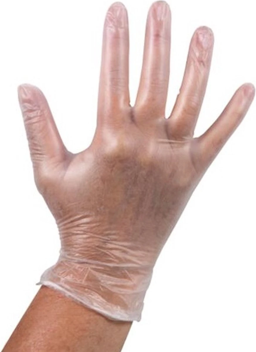 Merkloos Wegwerp Handschoenen - Vinyl Handschoenen - Poedervrij - Wit - Maat M - 100 Stuks