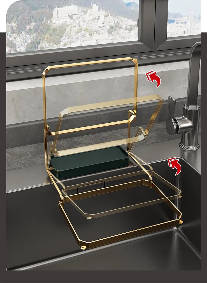 Merkloos Gootsteen Organizer - Gootsteen Afval Netje - Gootsteenontstopper -Gootsteen Zeef Netto- Sink Filter Rack Anti-Blokkeren Wegwerp-Fijne Mesh Filter Aanrecht Zeef Mesh Tas Voor Keuken- Spoelbak - Incl. 50 Netjes - Afbeelding 7