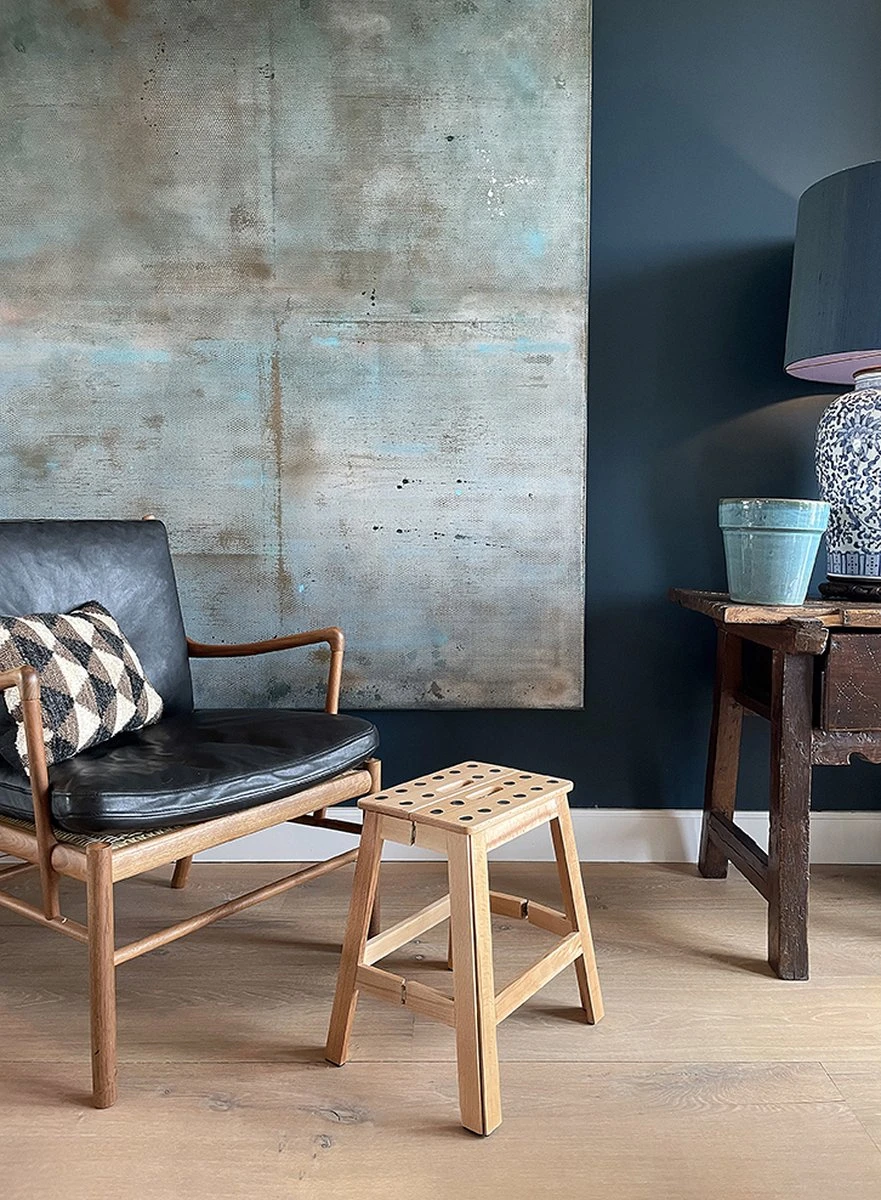 PUHLMANN - Inklapbare Kruk, JAMES, Hout, 41 Cm Hoog, Max 150 Kilo - Afbeelding 2