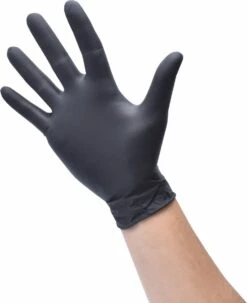 Handschoenen Wegwerp - Latex - Disposable Gloves - Zwart - Maat M - 100 Stuks