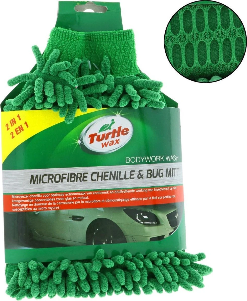 Turtle Wax X163td Washandschoen Microfiber - Poetshandschoen Auto - Afbeelding 3