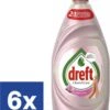 Dreft Clean & Care Afwasmiddel - Rose & Satin - 6 X 383 Ml